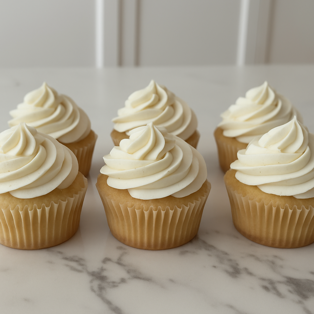 Vanilla Bean Cupcakes with Chocolate or Vanilla Buttercream Frosting