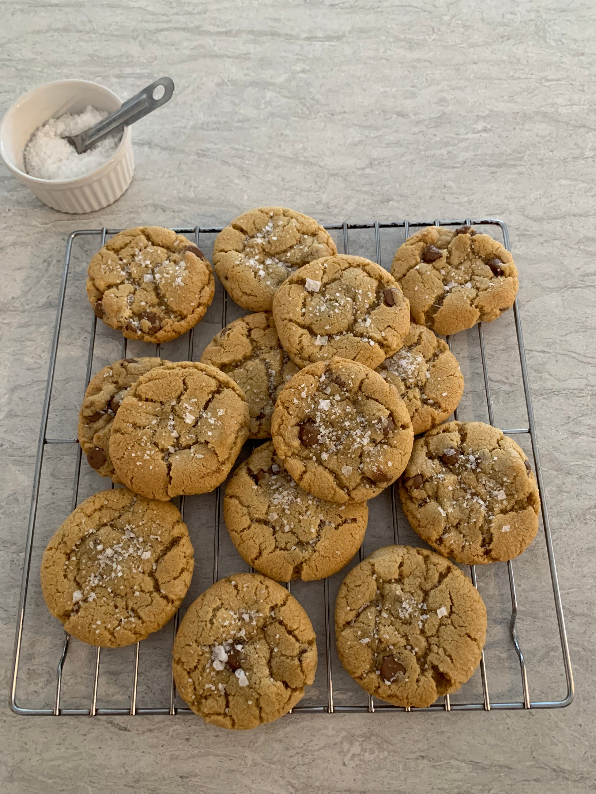 Salted Caramel Chocolate Chip Cookies